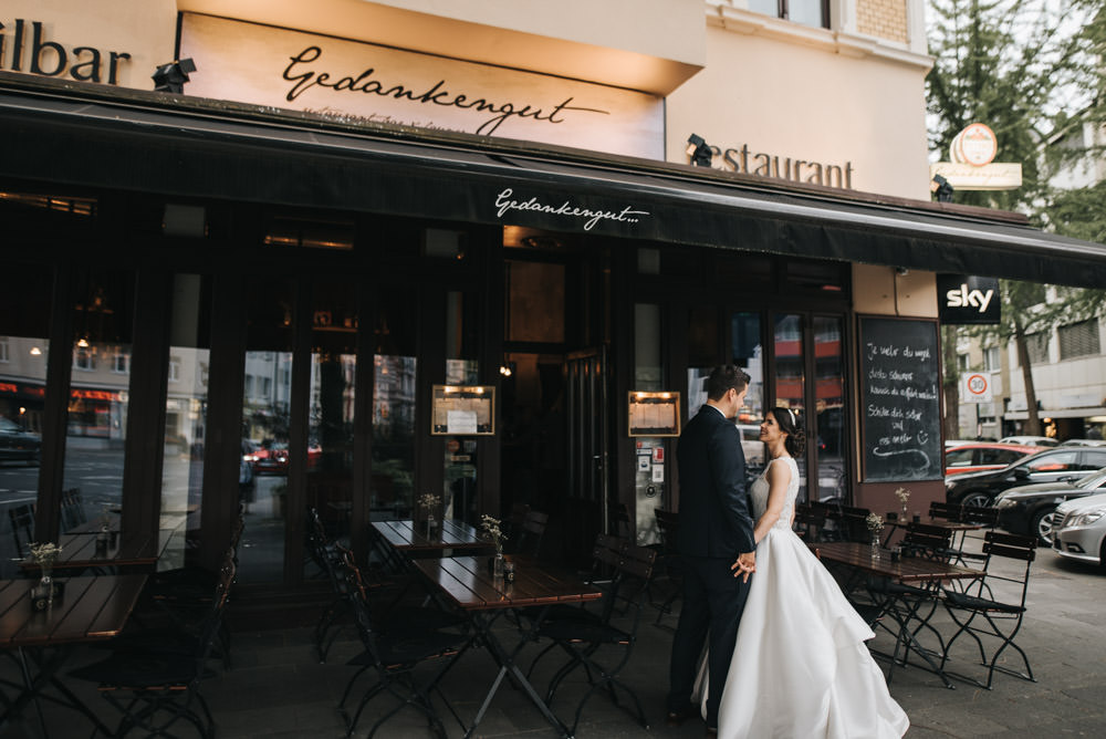 Hochzeitsfeier im Belgischen Viertel in Köln