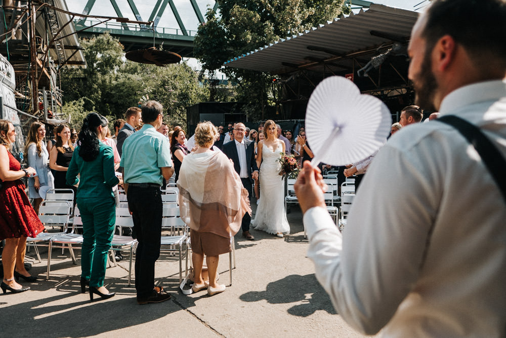 Freie Trauung im Odonien FEstival Hochzeit Köln