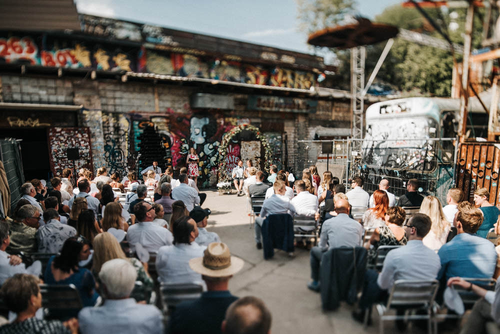 Freie Trauung im Odonien FEstival Hochzeit Köln