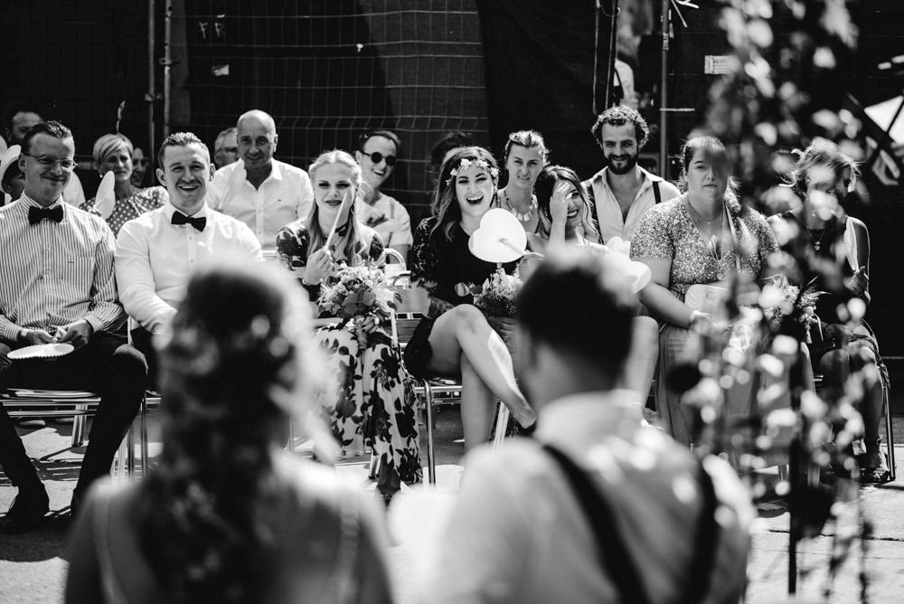 Freie Trauung im Odonien FEstival Hochzeit Köln