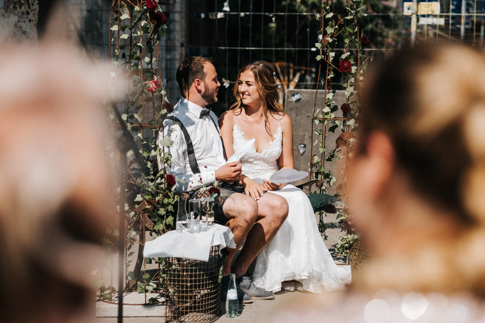 Freie Trauung im Odonien FEstival Hochzeit Köln