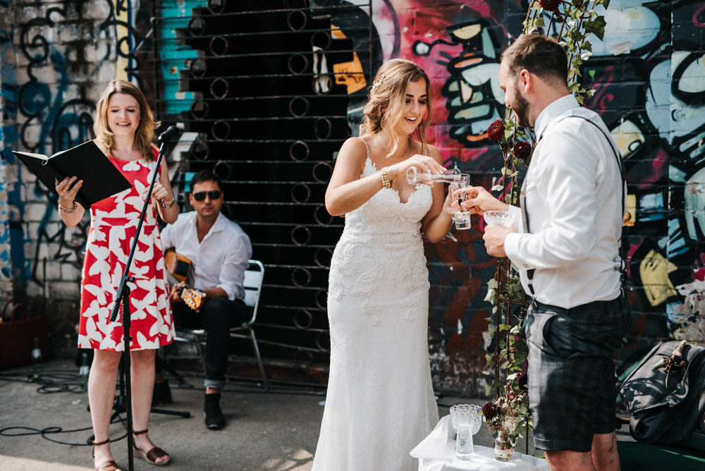 Freie Trauung im Odonien FEstival Hochzeit Köln