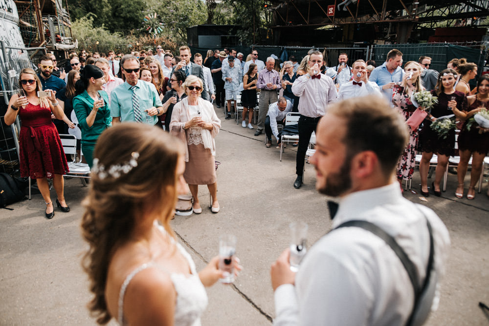 Freie Trauung im Odonien FEstival Hochzeit Köln