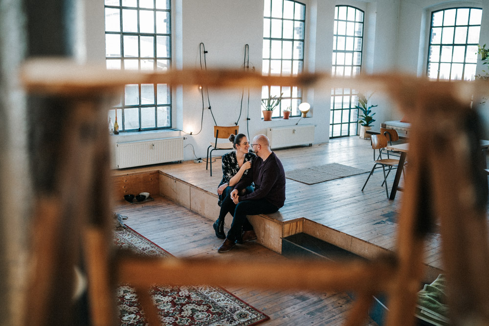 Homeshooting im Loft Paarshooting Köln