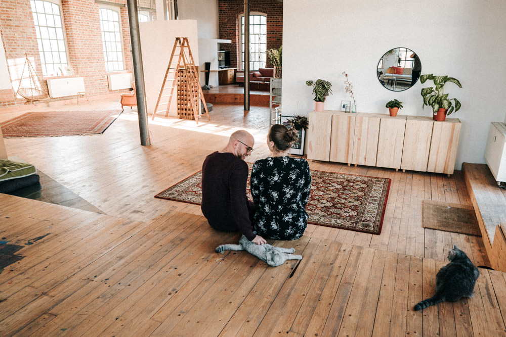 Homeshooting im Loft Paarshooting Köln