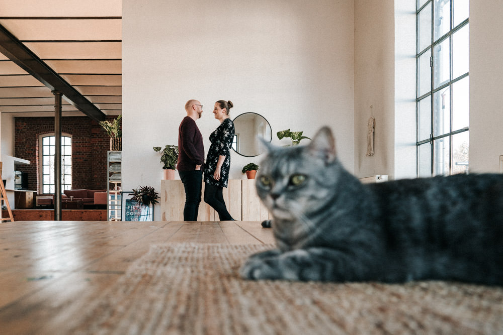 Homeshooting im Loft Paarshooting Köln