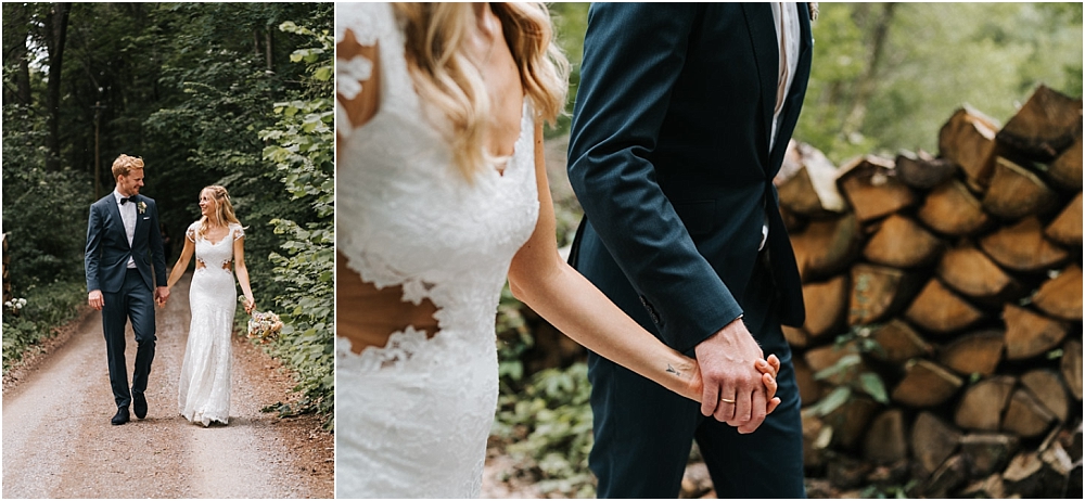 Midsommar Hochzeit mit Stretchzelt auf Gut Neuwerk