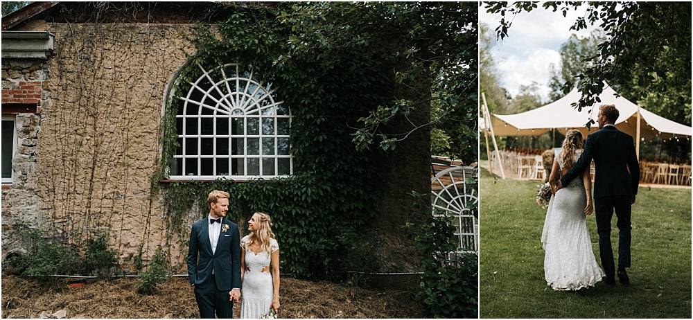 Midsommar Hochzeit mit Stretchzelt auf Gut Neuwerk